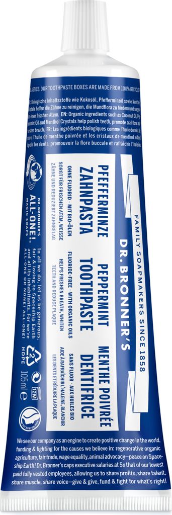 Dr. Bronners Pfefferminz-Zahnpasta 105ml