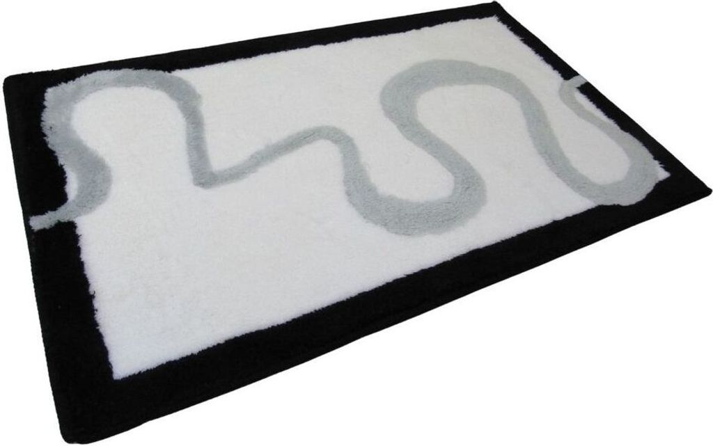 Sanwood Badematte Badteppich Badvorleger Duschvorleger Badezimmerteppich 60x100 cm Scala