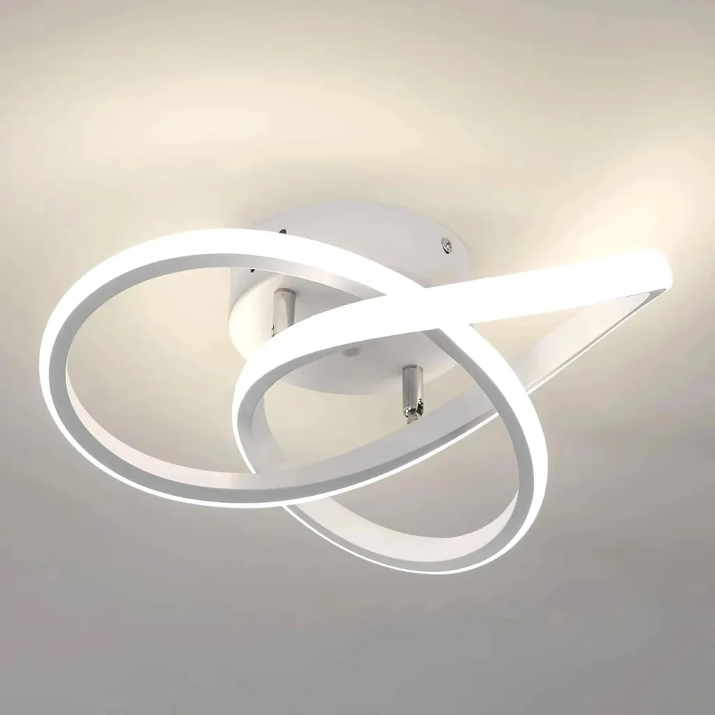 Luminaire de Plafond Design Fleur LED Intégrée 30W Blanc Neutre 4500K