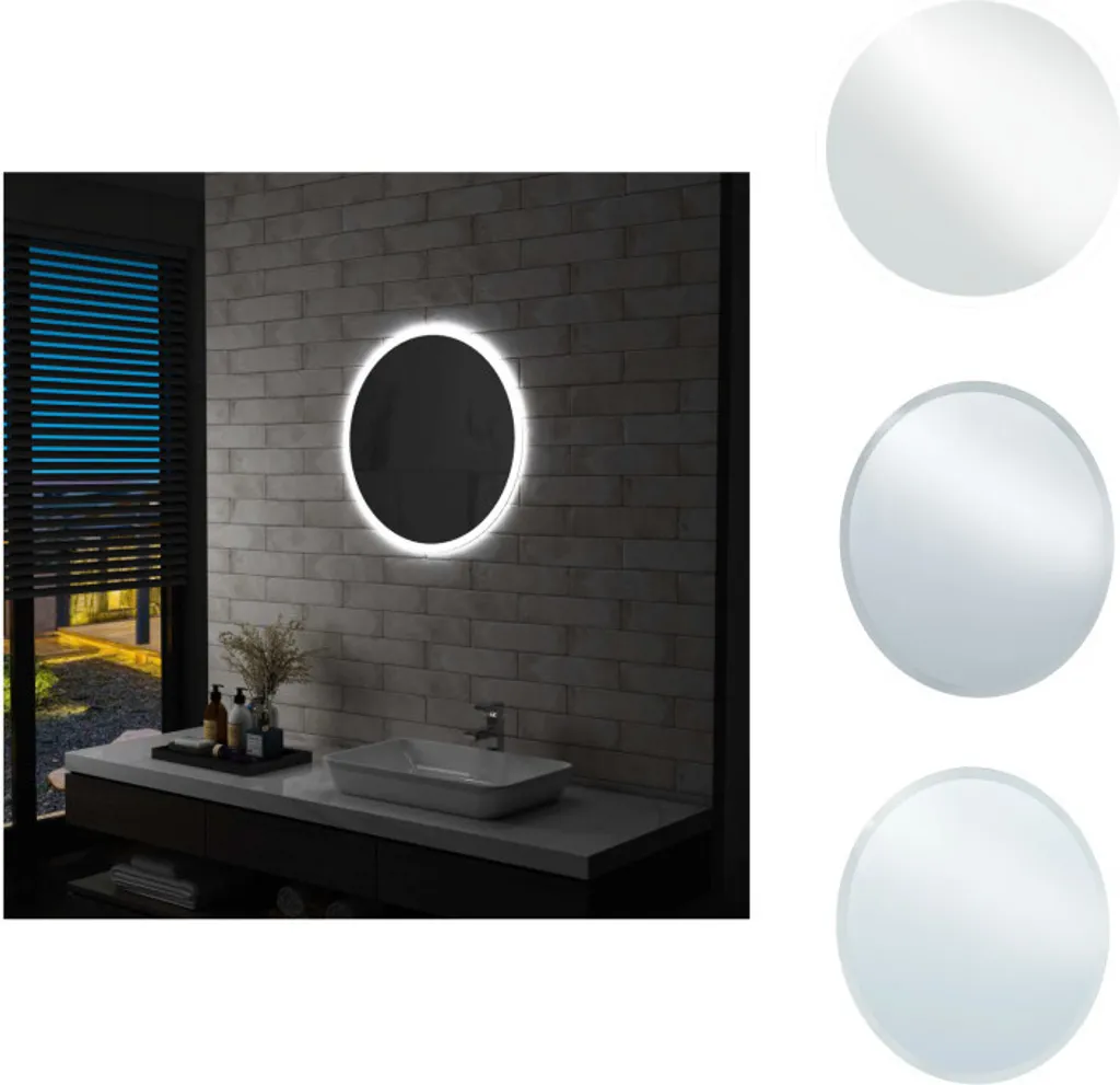 Specchio Bagno Illuminato LED 60 cm vidaXL | IP65 USB Ready