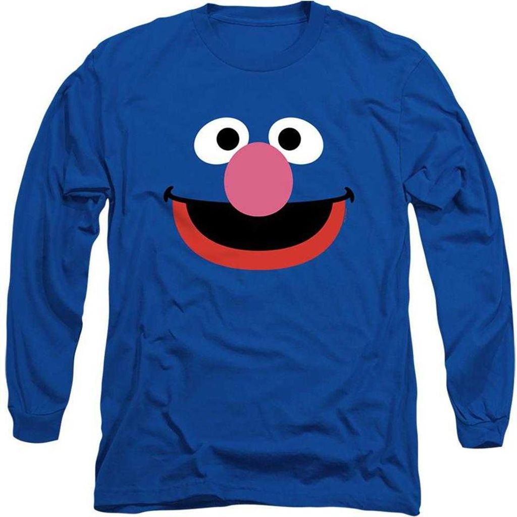 Sesame Street - T-Shirt für Herren/Damen Uni, Langärmlig TV21273 (L) (Königsblau)