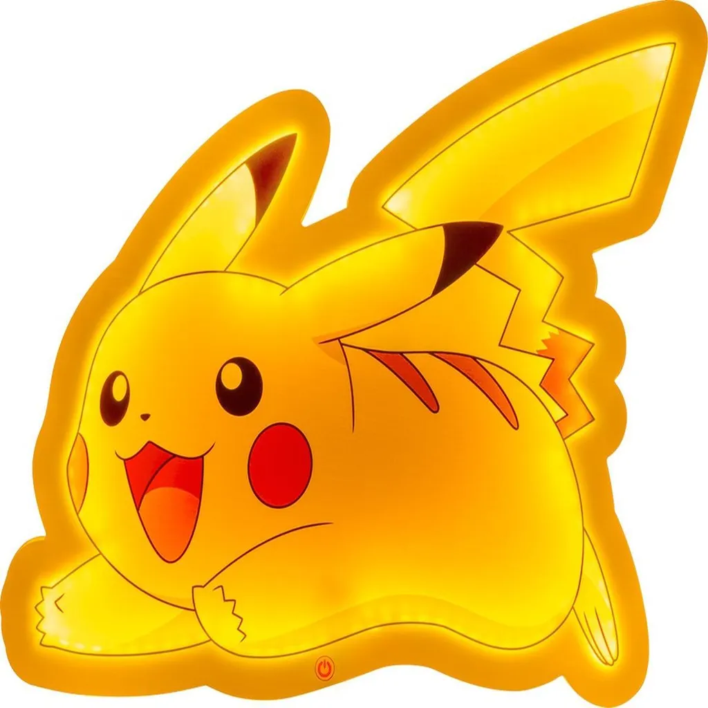 Pikachu Neon Wall Art 35 cm | Lampada Design Pokémon LED per Interni