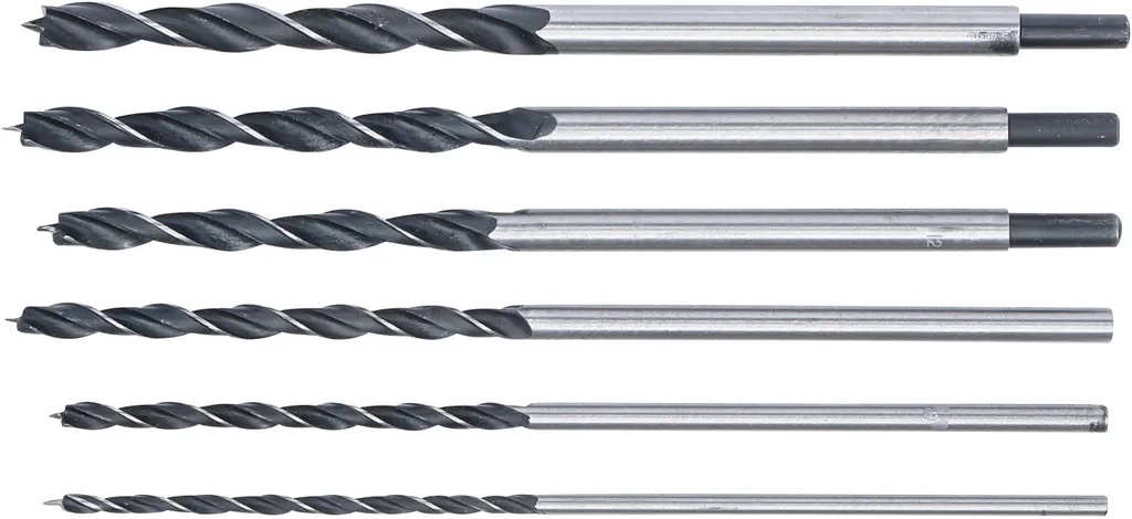 Mèches à bois KRAFTMANN 2018 avec pointe de centrage et spirale 6 pcs - 3