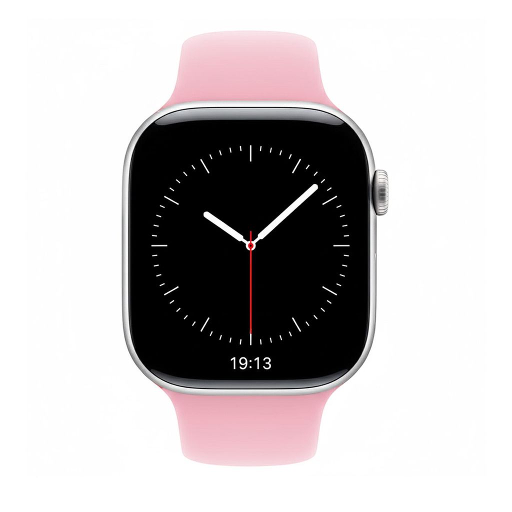 Apple Watch Sport Armband 38mm / 40mm / 41mm Rosé Band Sport Loop Ultra SE 1 2 3 4 5 6 7 8 9 10 11 Silikon Größe: M/L