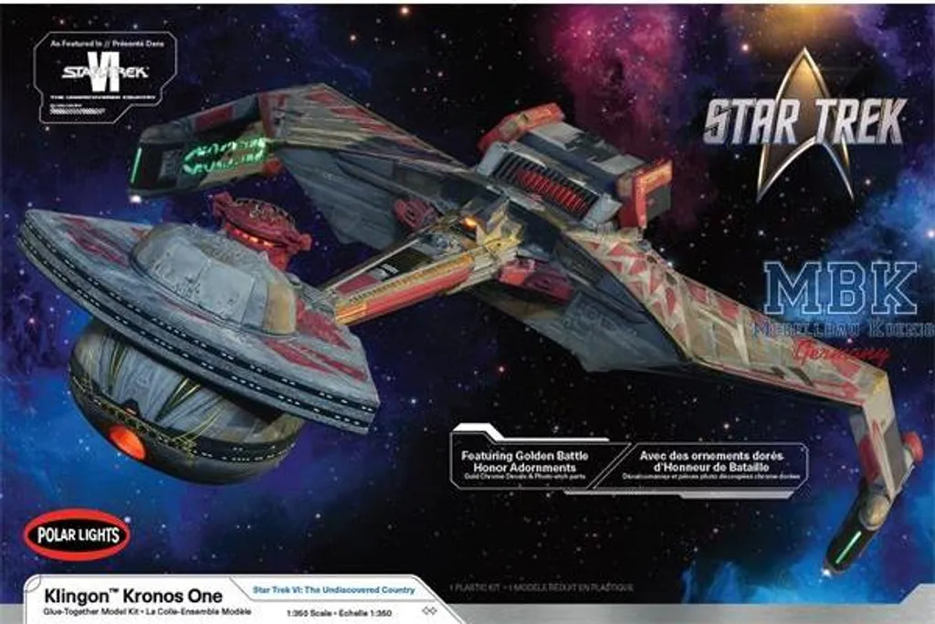 Polar Lights PLL997 Klingon Kronos 1 Star Trek VI Maquette 1:350 Officielle