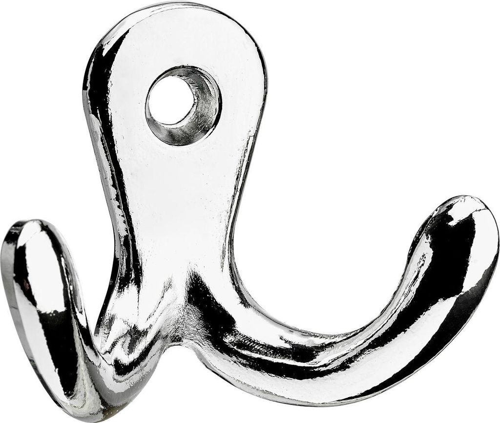 Hettich Zierhaken Zinkdruc kguss, Aluminium Optik, 1 Stück Produktbild 