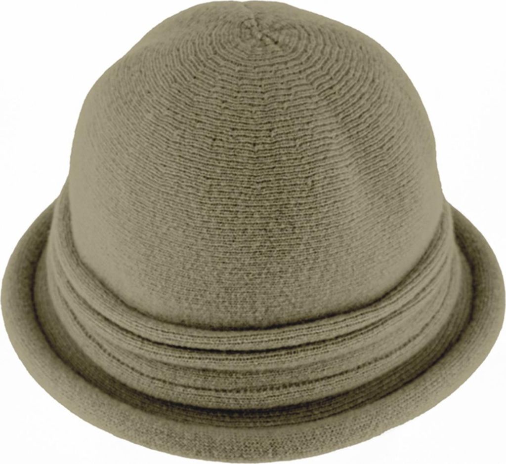 Fiebig Strickhut aus Wolle knautschbar mit Raffungsdetail