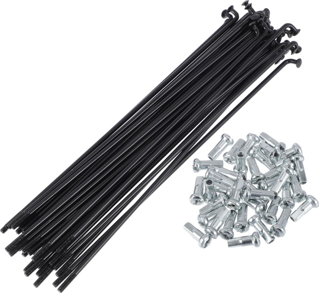 1 Satz Universal-Fahrradspeichen 13G 149mm Länge Fahrradrad-Speichen-Nippel Schwarz 45 Stahl