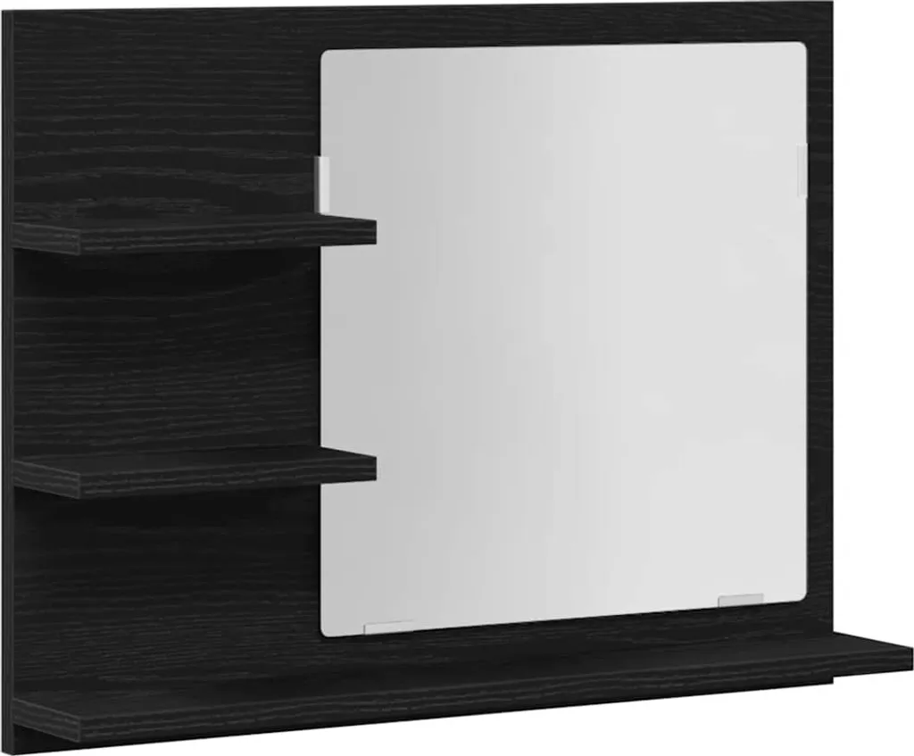 Specchio SYFAX Rovere Nero: Trasforma il Tuo Bagno in una Piccola SPA