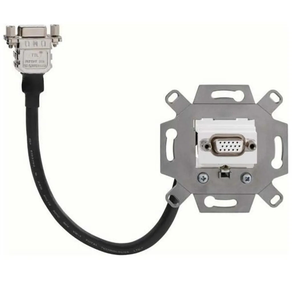 Prise VGA pour salle de réunion Rutenbeck KM-VGA 17010555 encastrable