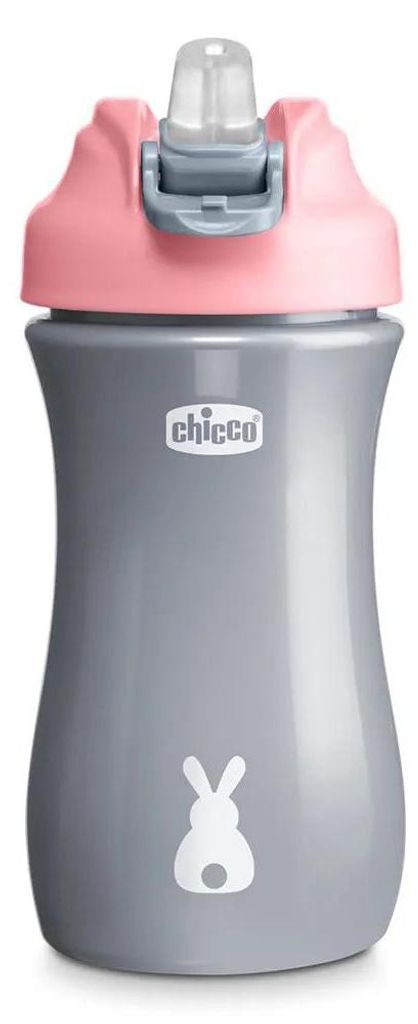 CHICCO_Bidon z miękkim ustnikiem Girl 350ml