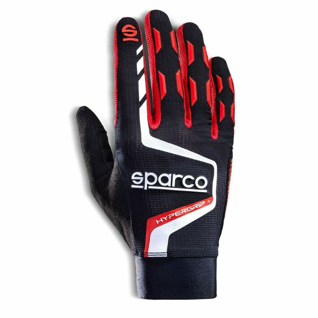 Sparco Hypergrip Sim Racing Gaming Handschuhe, schwarz und rot, Größe 9