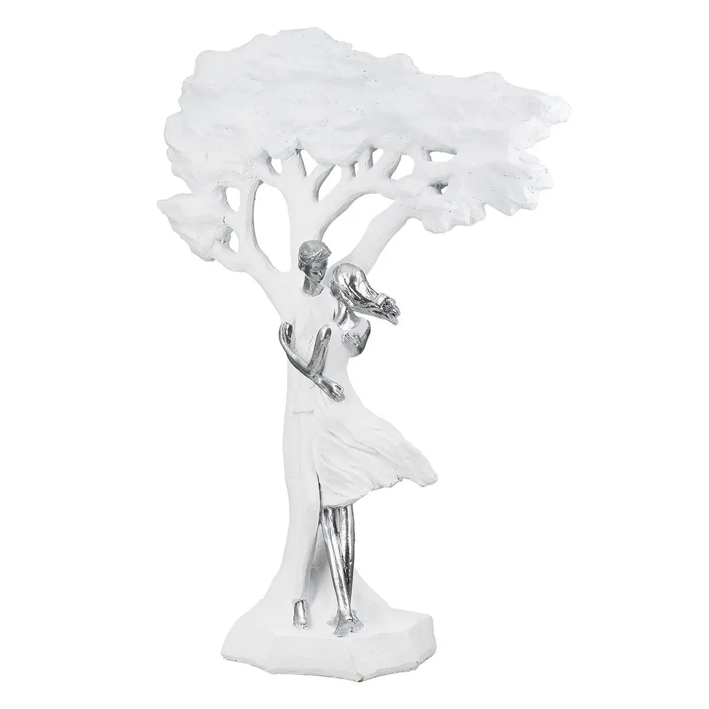 Sculpture d'Arbre Couple Gilde Liebesblicke en Résine 44 cm 62058