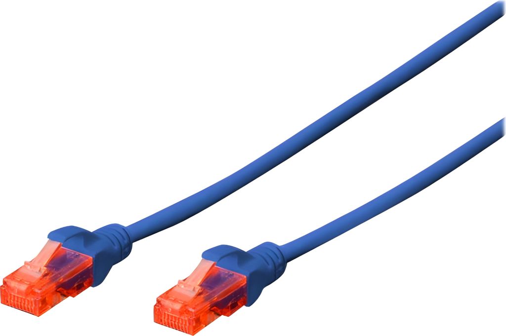 DIGITUS Patchkabel Kat. 6 U/UTP 0,5 m blau
