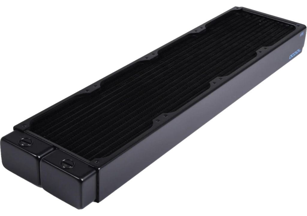 Alphacool 14473, Radiator, Messing, Kupfer, Stahl, Schwarz, 1/4", 60 °C, 8 Lüfter