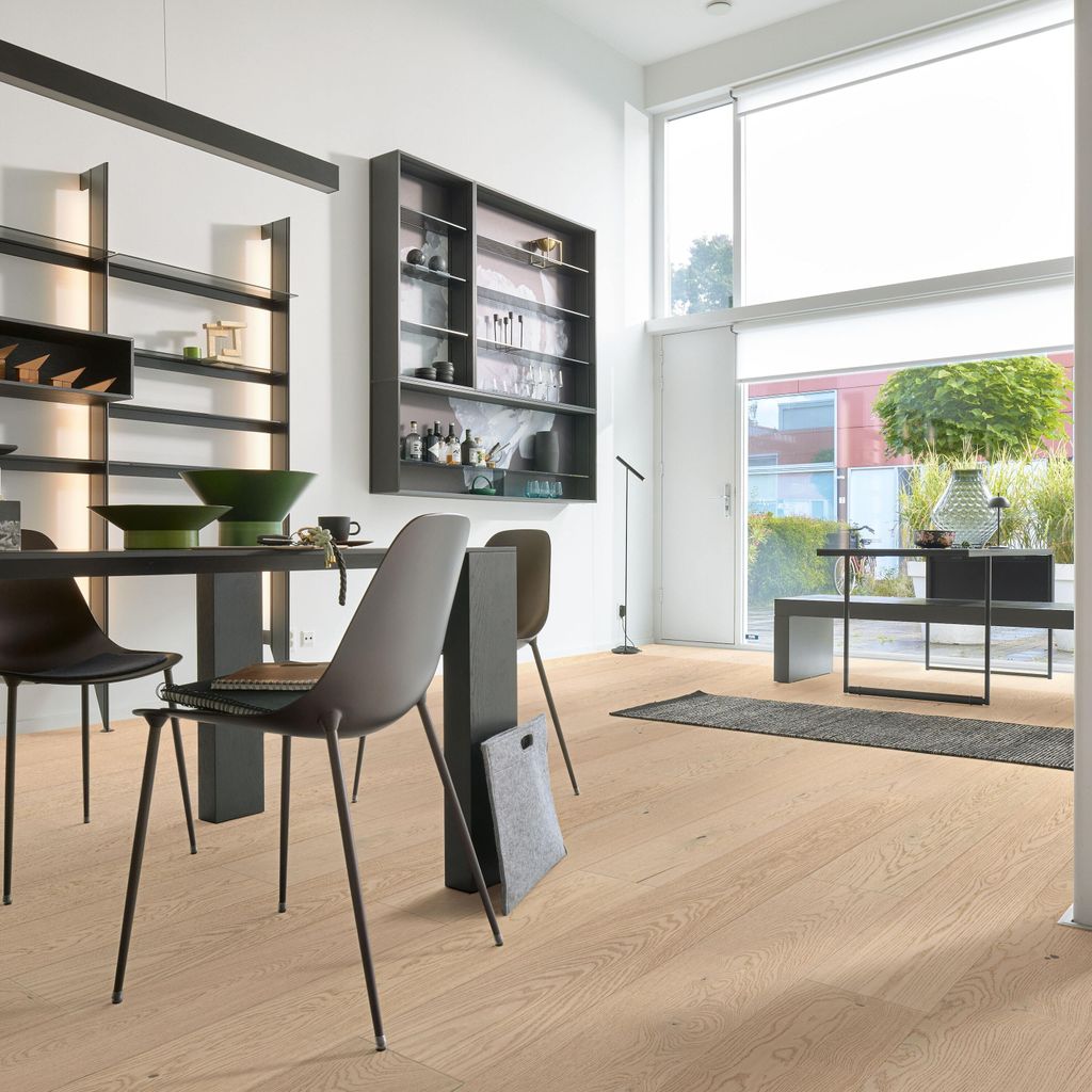 Meister Holzboden Natureflex HD 100 2200 x 210 x 8 mm 20014 Eiche lebhaft cremeweiß gebürstet ultramattlackiert