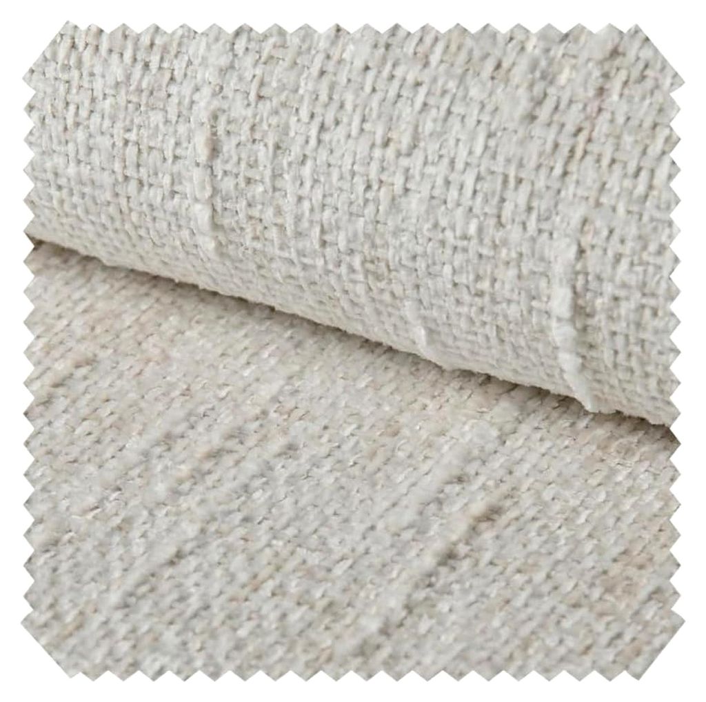 Mischly Chenille Polsterstoff 430g/m² | Strapazierfähiger Melange Möbelstoff | Pflegeleichte Meterware | 1lfm Farbe: 10 Creme