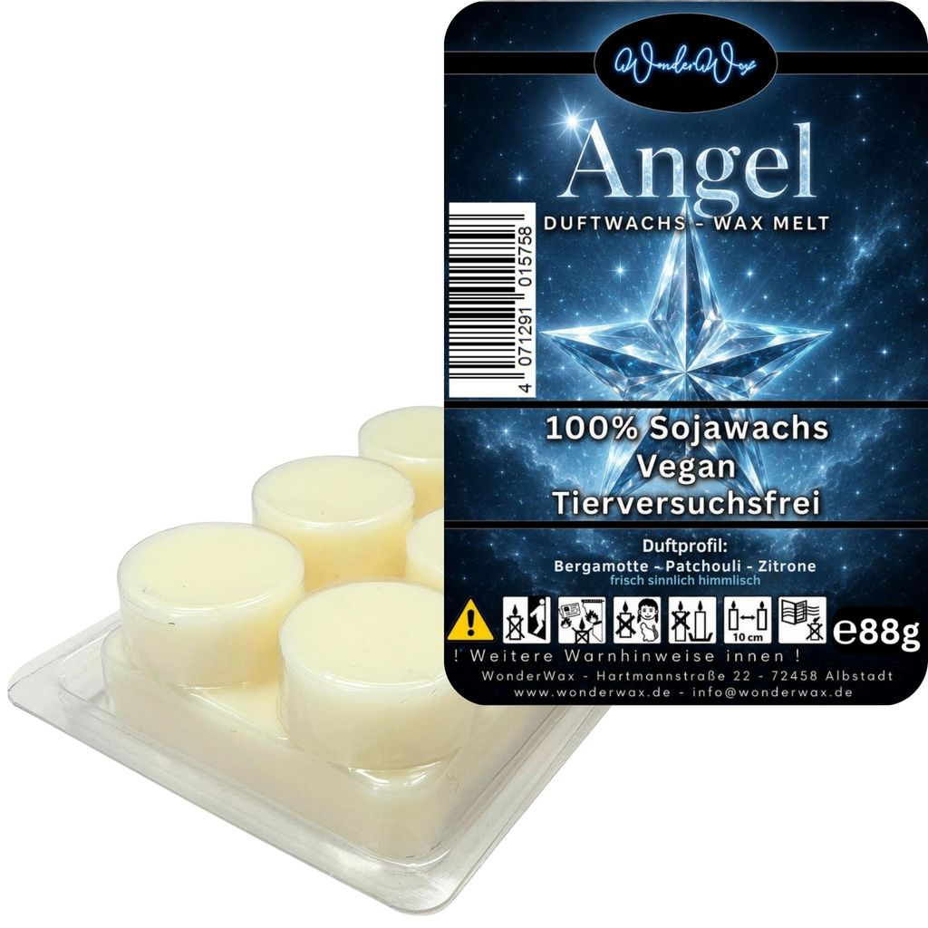 WonderWax Duftwachs Wax Melts für Duftlampe, 6 Kreise Duftmelt Wachsmelt Sojawachs Duftwachs Würfel für Raumdüfte, Wachs Duftöl Winter Indoor ...