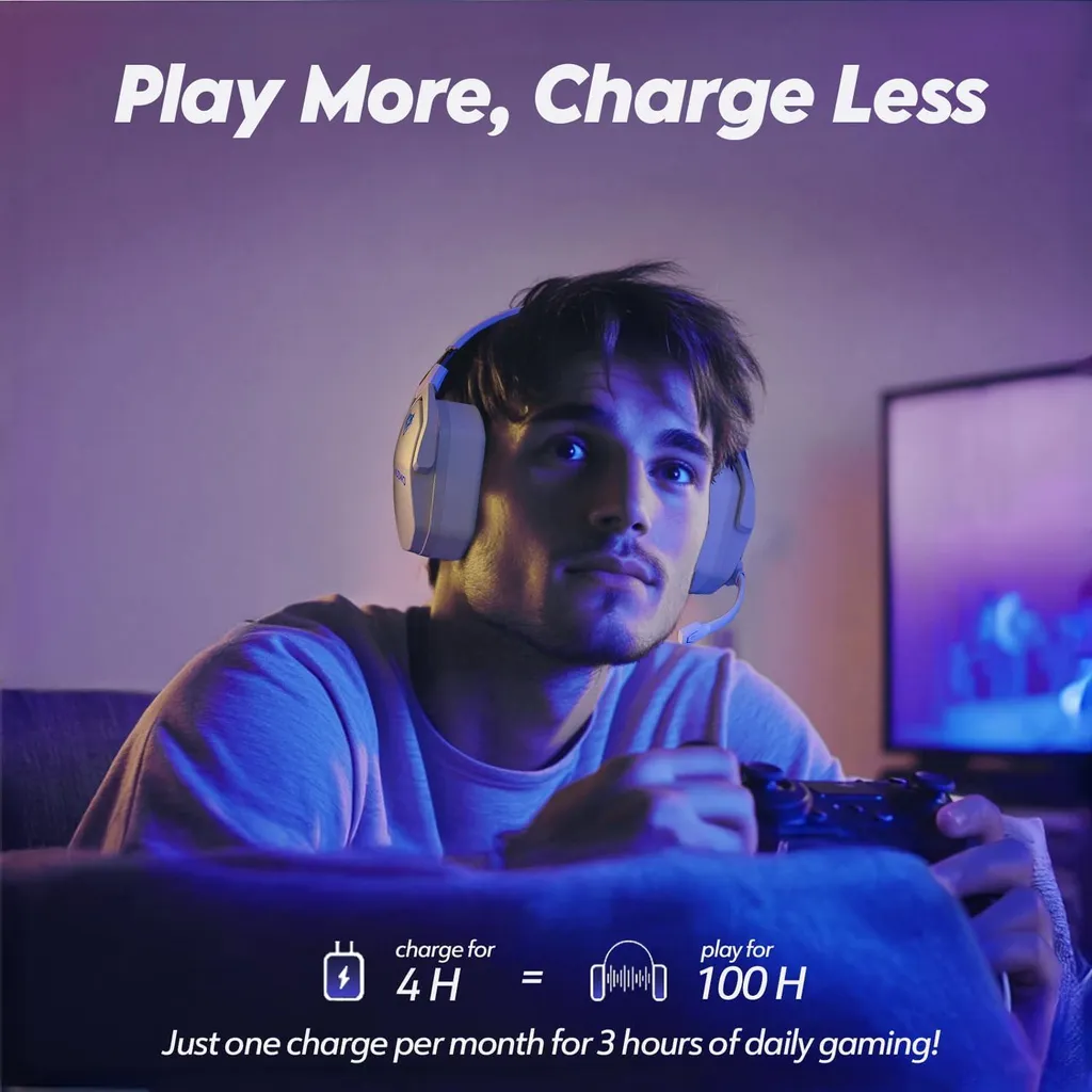 G06 Cuffie Wireless Gaming: Comfort e Potenza per PS5 e Switch - 2