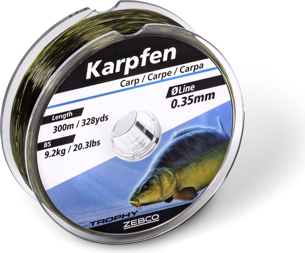Zebco Trophy Schnur Carp 300m 0,35mm 9,2kg