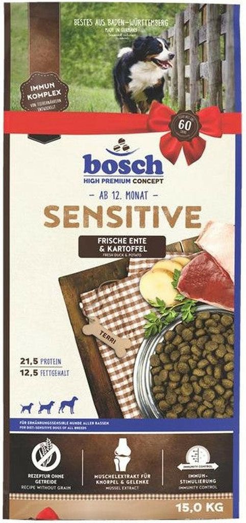 Bosch Sensitive Ente & Kartoffel 15 kg