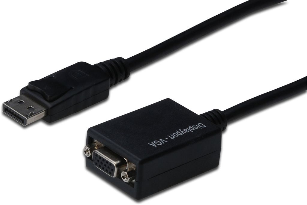 DIGITUS DisplayPort Ad/Konverter DP - HD15 St/Bu 15cm Produktbild 