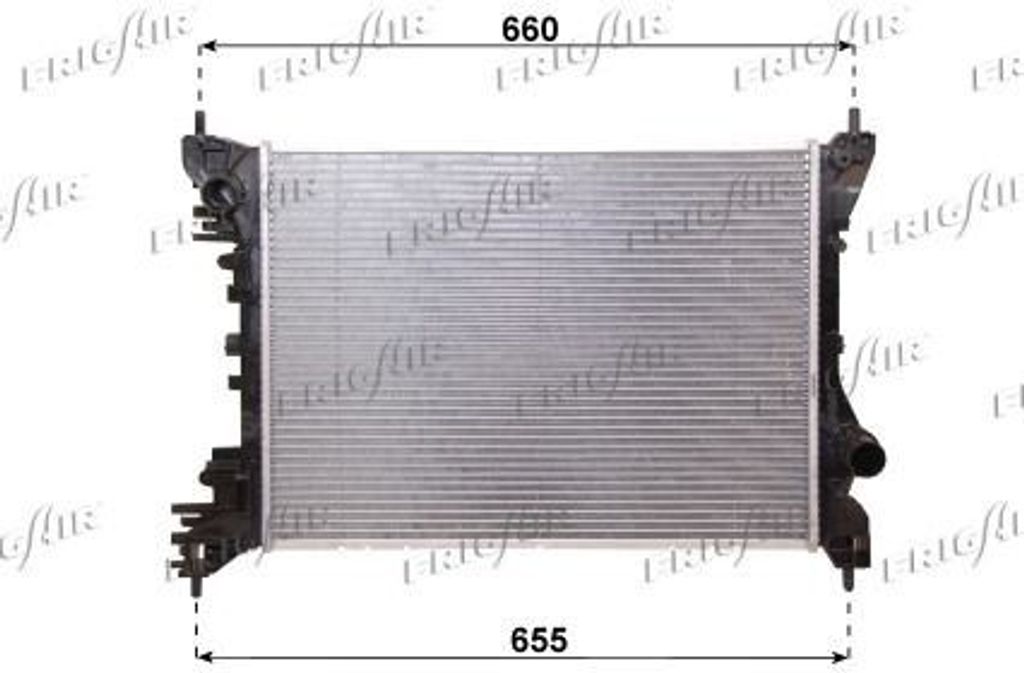 FRIGAIR 0113.3022 Kühler Wasserkühler Motorkühler für FIAT DOBLO Kasten/Kombi (263) Doblo Kombi (263) DOBLO Pritsche/Fahrgestell (263) für ALF...