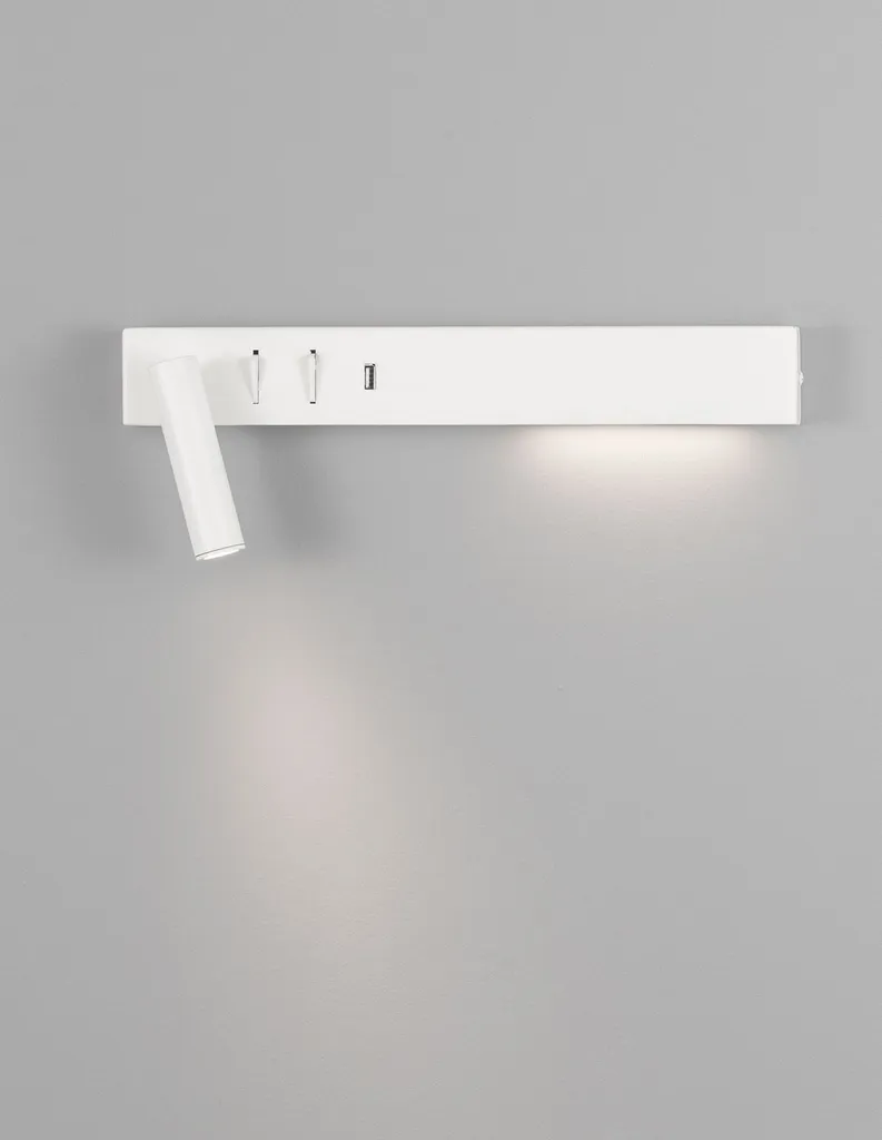 Applique Murale VIDA LED Blanche Gauche - Éclairage Indirect Chic - 10