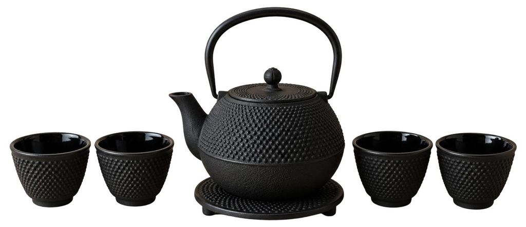 Théière en fonte avec filtre, tasses et soucoupes SONO, 1,2 Image du produit 