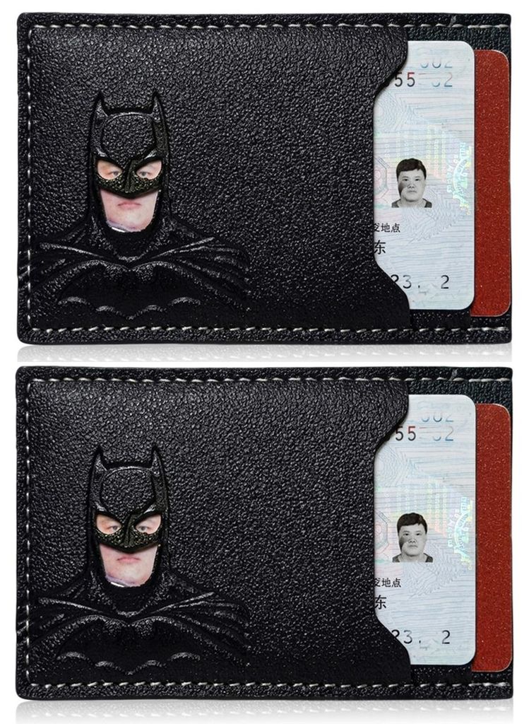 INF Porta tessere orizzontale in PVC compatibile con Batman Immagine del prodotto 