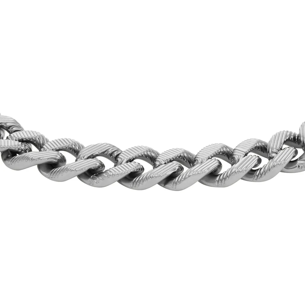 OFFERTA Fossil Harlow Linear Bracelet | Argento Acciaio Uomo - 5