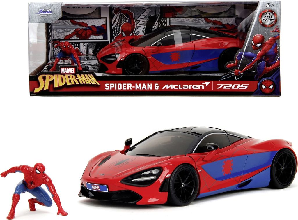 SIMBA Spiderman McLaren 1:24 mit Figur 322-5034