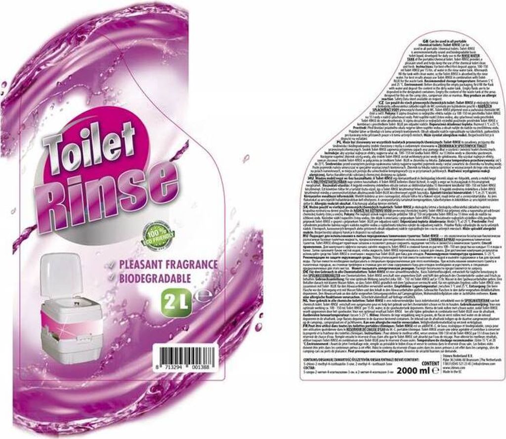 Ricarica chimica per WC RINSE 2 l, per serbatoio di Immagine del prodotto 