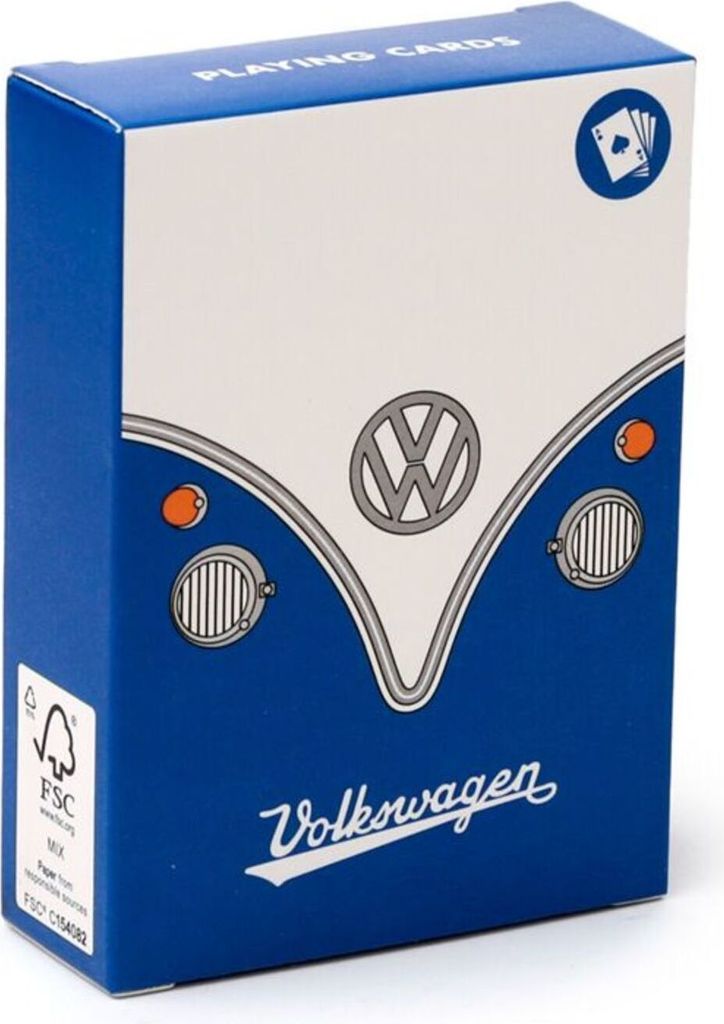Blaue Spielkarten für Volkswagen Van VW T1