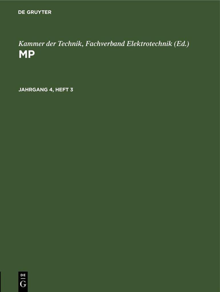 MP. Jahrgang 4, Heft 3