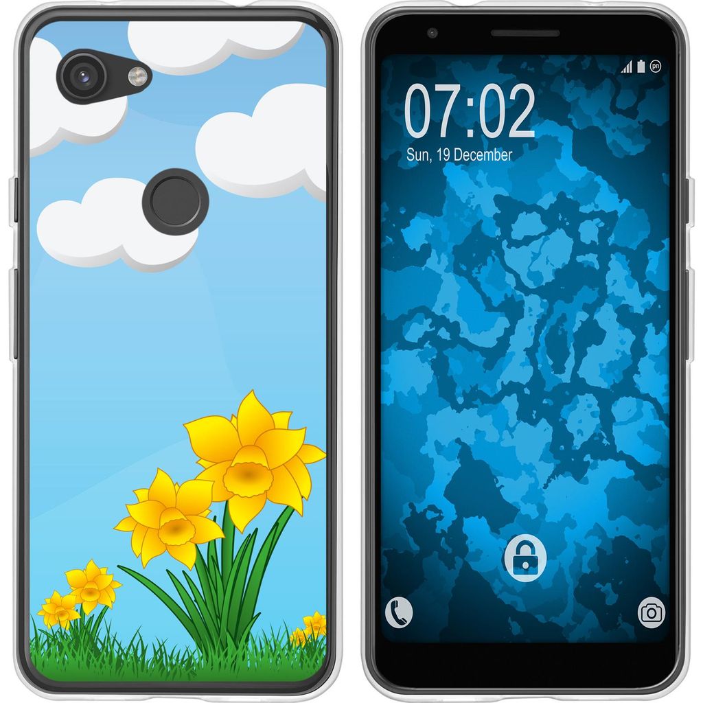 PhoneNatic Case kompatibel mit Google Pixel 3a Silikon-Hülle Ostern M4