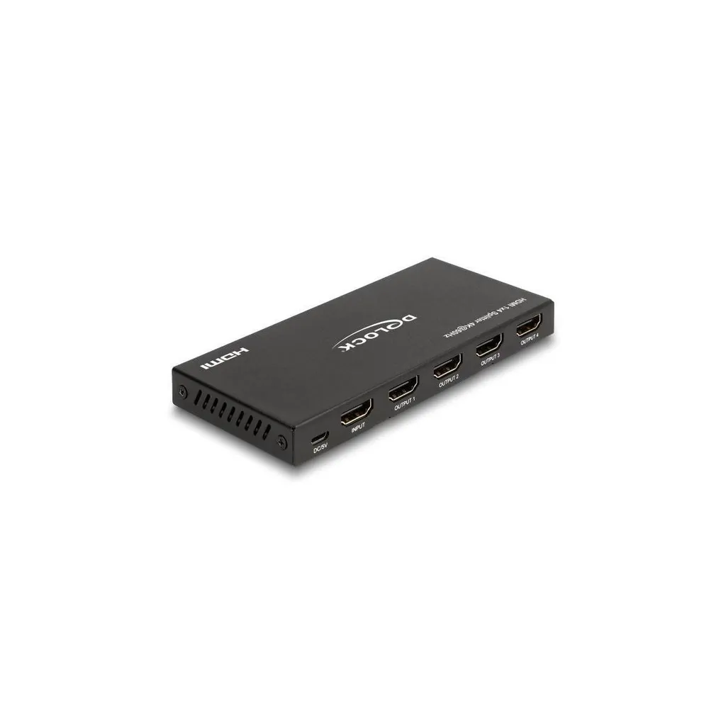 Sdoppiatore HDMI Delock 1 Ingresso 4 Uscite 4K 60Hz - Garanzia Italia