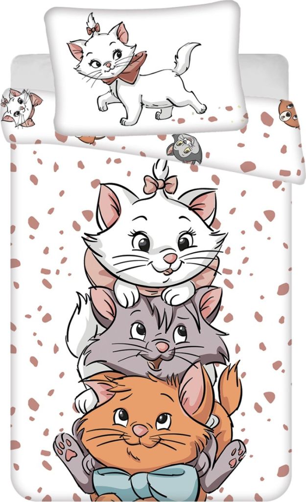 Jerry Fabrics Marie Cat Friends Babybetttuch 100x135, 40x60 cm