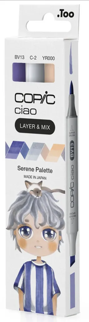 3 Marqueurs COPIC Ciao Serene Palette : Fini les traces de feutre, place à la finesse