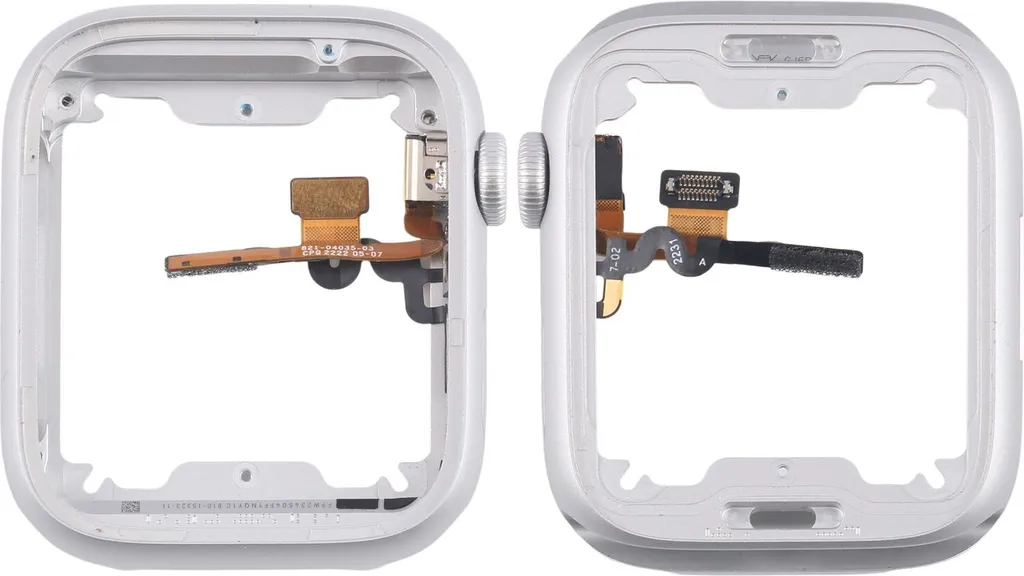 Châssis Argent Apple Watch 9 45mm LTE avec Flex de Couronne Intégré