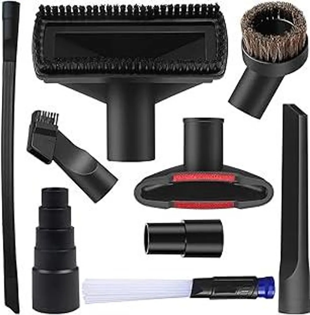 Kit Adattatori e Bocchette Aspirapolvere 32/35mm - 9 Pezzi ABS