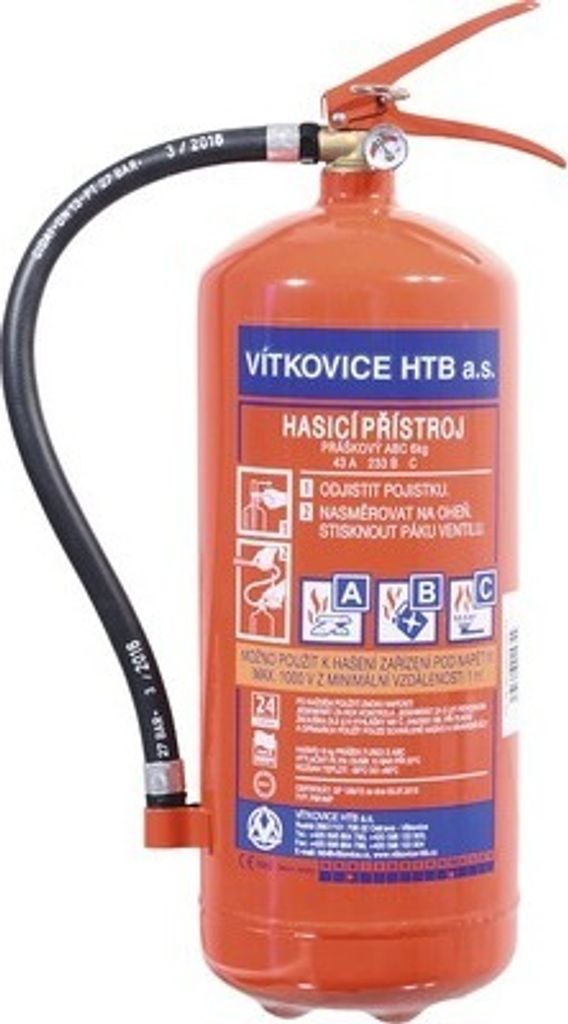 Compass 01535 - Hasicí přístroj práškový 6 kg ABC (43A) Obrázek produktu 