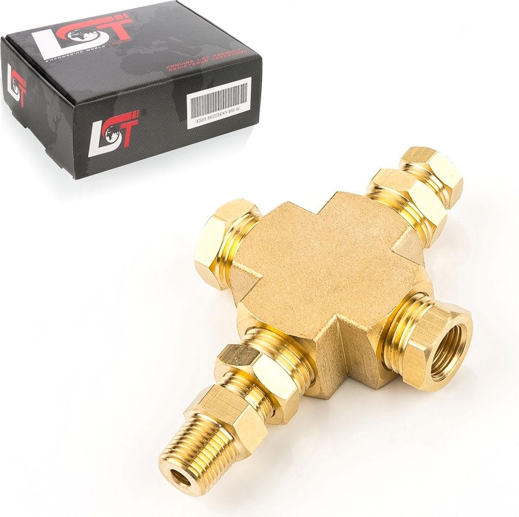 Adapter Verteiler Öldruck Öltemperatur 1/8"-27 1/4"-18NPT für KIA HYUNDAI DAEWOO