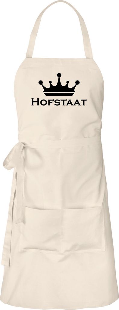 Huuraa Schürze Hofstaat Schützenfest Natur mit Taschen Baumwolle Kochschürze Geschenkidee