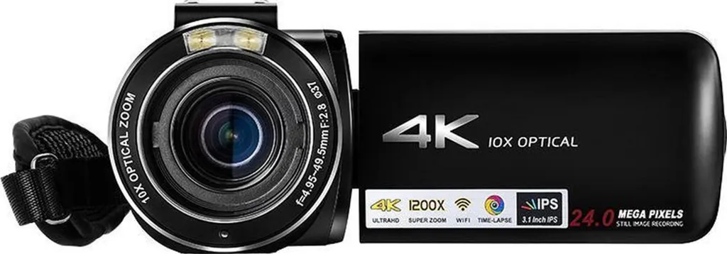 Caméscope de Vlog 4K Lipa AD-C7 Idéal pour Streaming et Vidéos Youtube - 4
