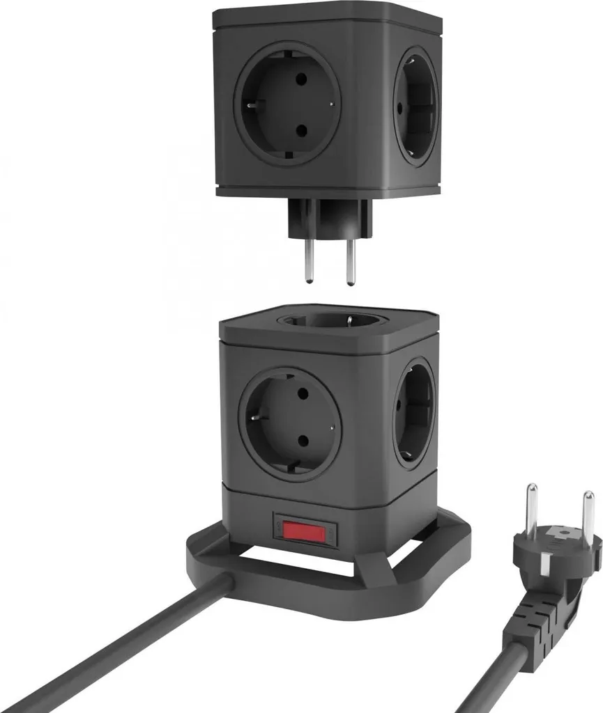 Multiprise Allteq 9 sorties pour installation informatique et home cinéma