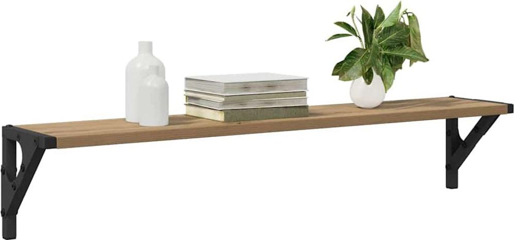 " "Wandregal, 2er Set - Schweberegal schlichte Design - Hängeregal - Artisan-Eiche 80x15x15,5 cm Holzwerkstoff NeuMöbel 6425173
