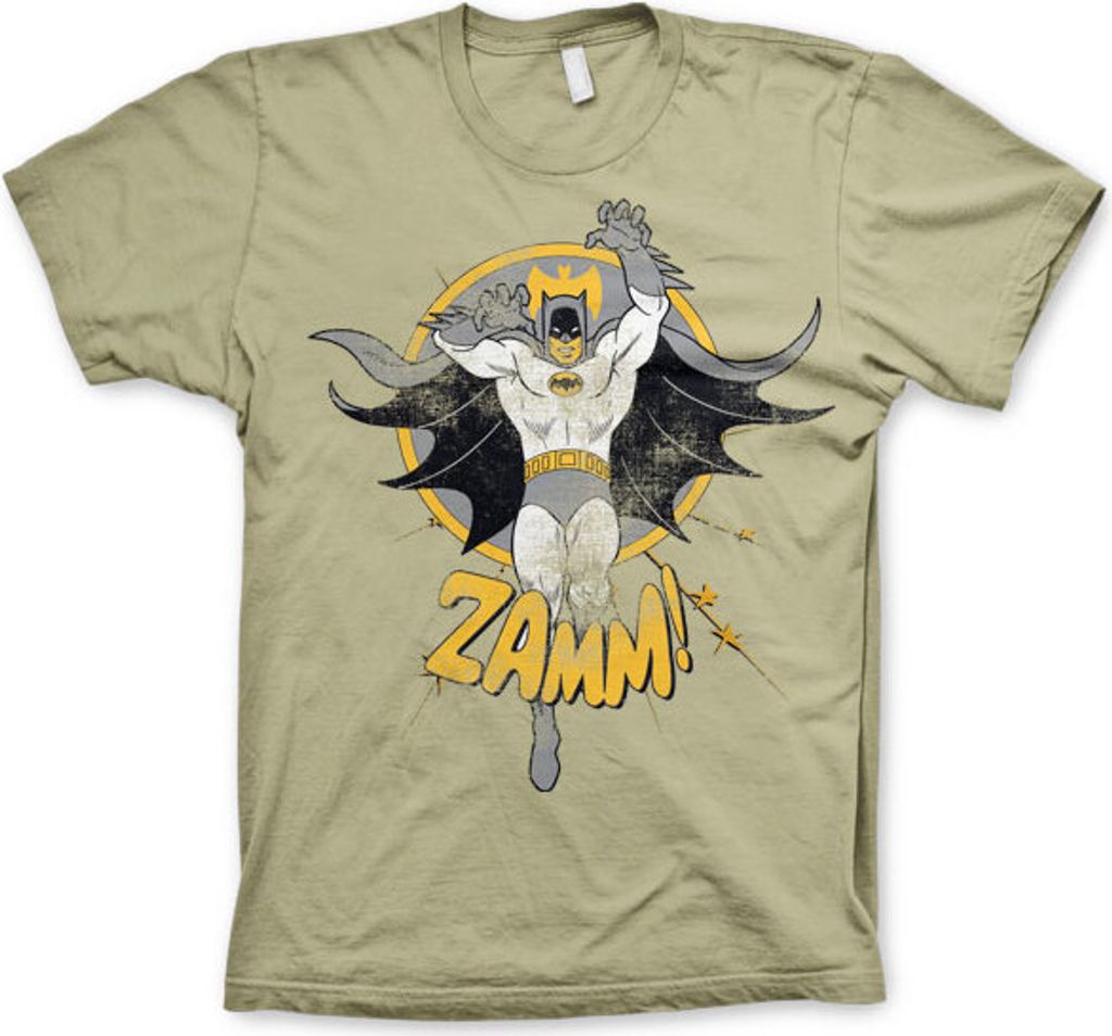 Batman Zamm! T-Shirt - Small - Khaki