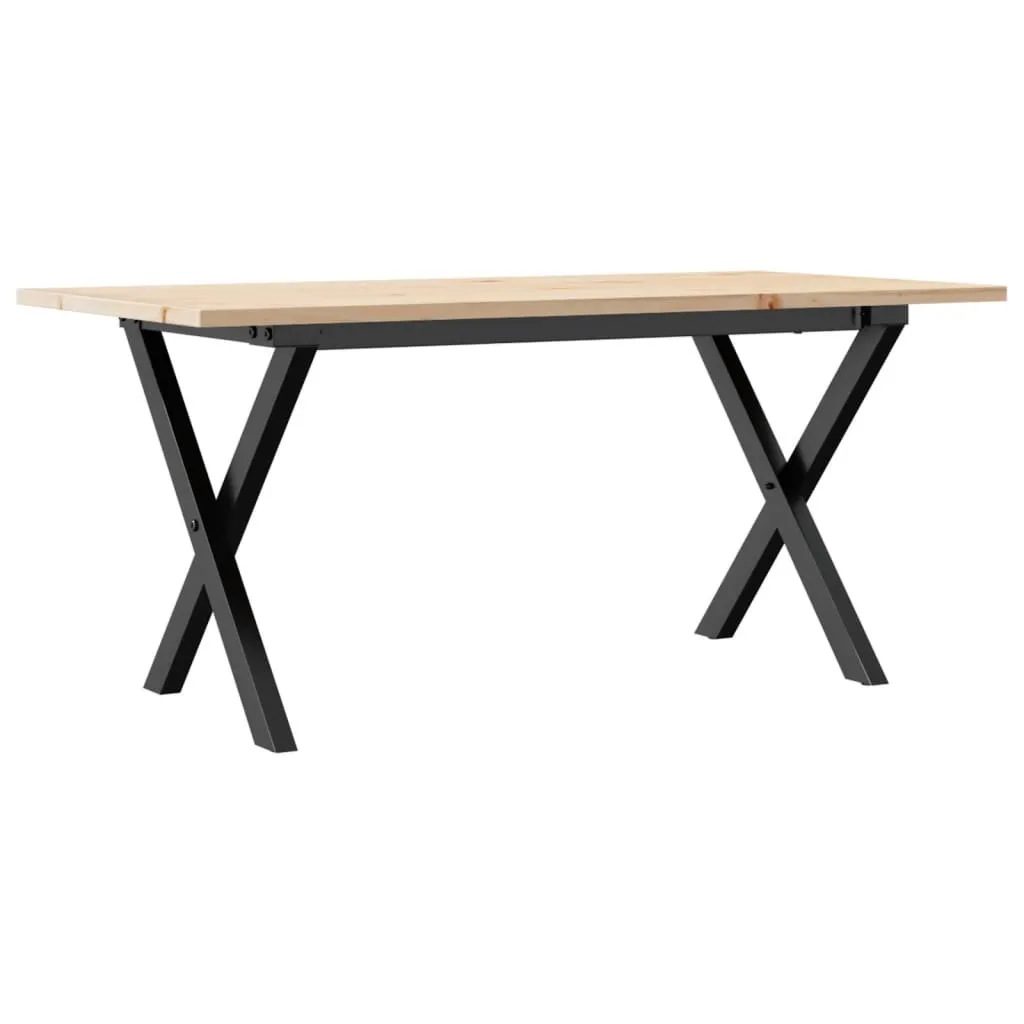 Tavolino Salotto SYFAX™ 100x50x45 Legno Pino e Acciaio | Stile Industriale