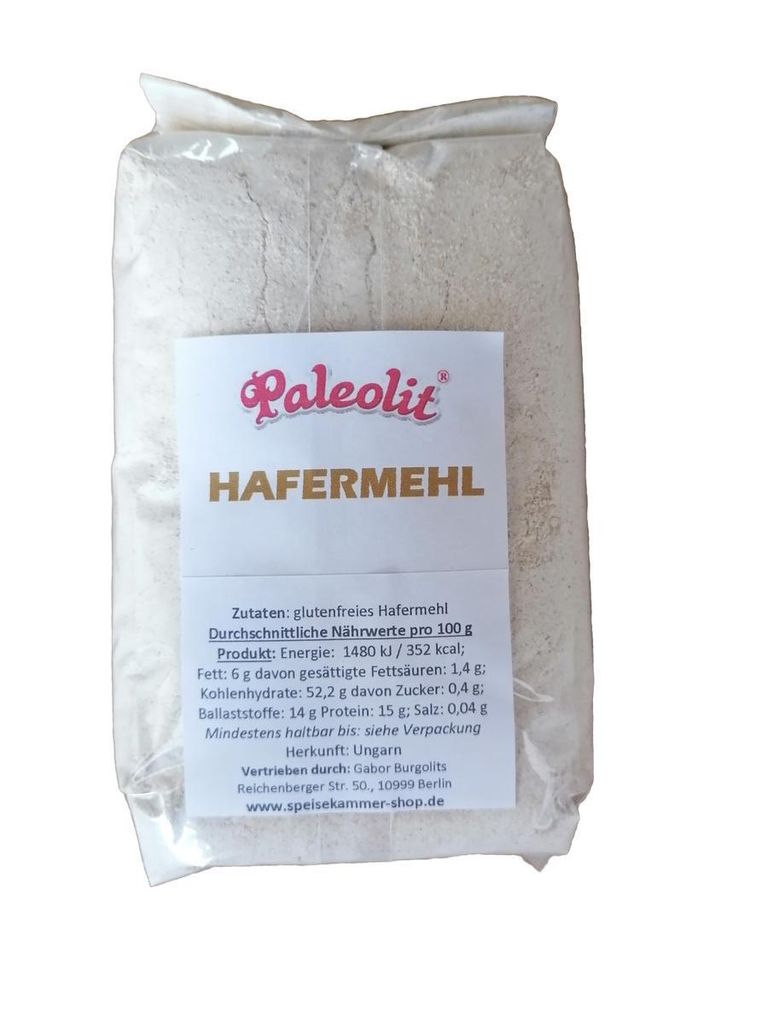 500g Paleolit Premium Hafermehl Haferflockenmehl / Produktbild 